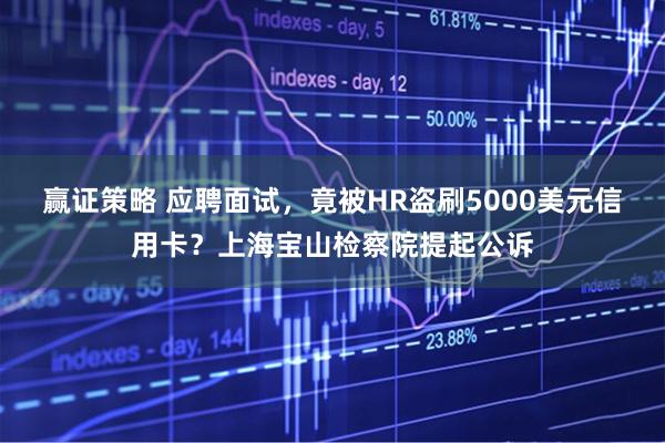 赢证策略 应聘面试，竟被HR盗刷5000美元信用卡？上海宝山检察院提起公诉