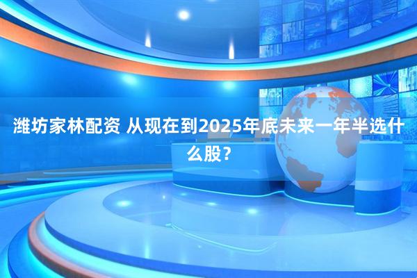 潍坊家林配资 从现在到2025年底未来一年半选什么股？